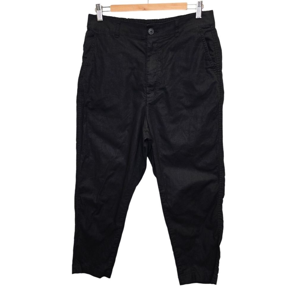 Uniqlo Women's XL Drawstring Relaxed Athleisure Black Ankle Pants